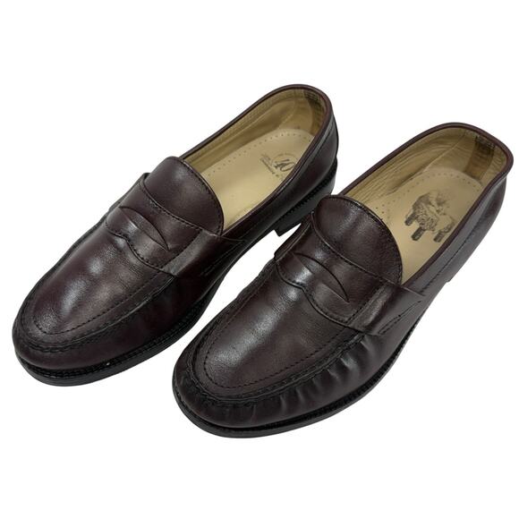 SAS Penny 40 Loafer Comfort Orthotic Men Size 9.5 WIDE Slip On USA Brown Leather - Picture 1 of 12